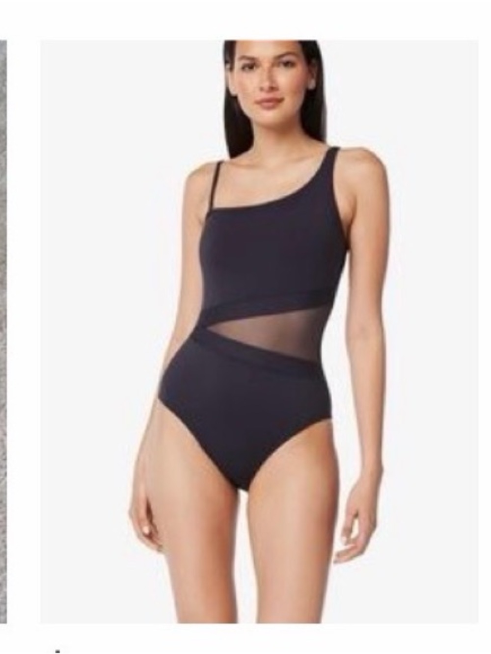 Bleu Rod Beattie Black One-Shoulder Cutout Swimsuit